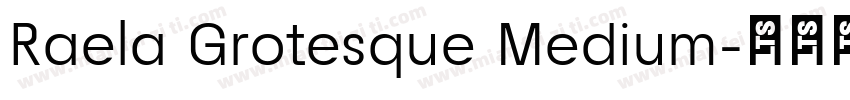 Raela Grotesque Medium字体转换